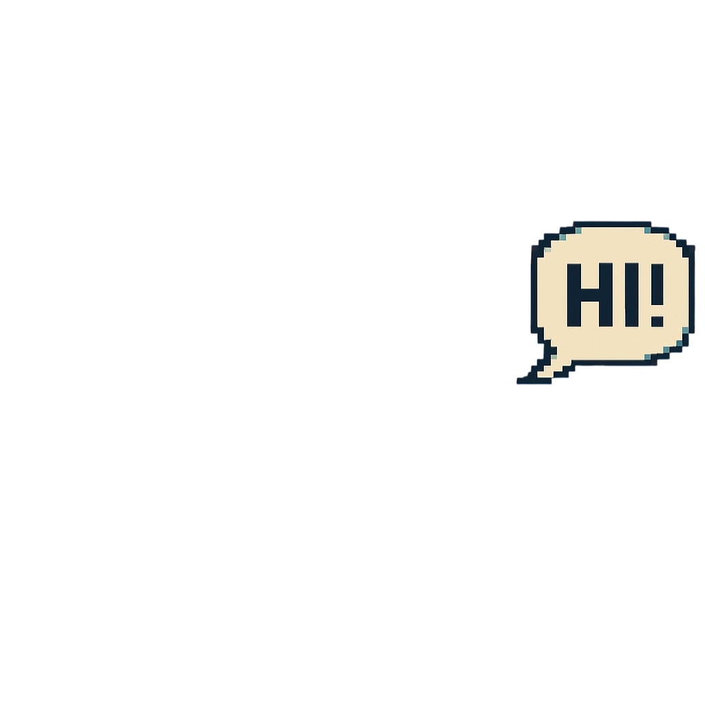 Hi greeting bubble